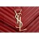 Saint Laurent Monogram Satchel Dark Red
