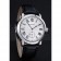 Cartier Ronde Louis White Dial Black Leather Strap 621977