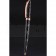 Christian Dior Gold Rimmed Silver Pattern Black Ballpoint Pen  622733