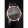 Swiss Vacheron Constantin Patrimony Grey Dial Rose Gold Case Black Leather Bracelet 1454167
