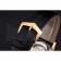 Patek Philippe Calatrava Black Dial Gold Case Black Leather Strap  622845