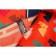 Hermes Horse Head Print Scarf Orange 621787