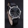 Patek Philippe Geneve Complications Black Dial Stainless Steel Bezel Black Leather Band   622141
