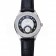 Omega DeVille Prestige Black Dial Silver Diamond Case Black Leather Bracelet  1454120