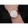 Cartier Rotonde Chronograph White Dial Rose Gold Case Brown Leather Strap