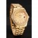 Swiss Rolex Day-Date Champagne Dial Diamond Bezel Gold Bracelet 1454099