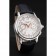 Swiss Patek Philippe Split Seconds Chronograph White Dial Rose Gold Hands Stainless Steel Case Black Leather Strap