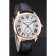 Cartier Drive De Cartier White Dial Gold Case Black Leather Bracelet 1454212