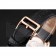 Hermes Classic Croco Leather Strap Black Dial 801398