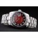 Rolex Day-Date Polished Stainless Steel Two Tone Red Dial