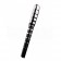 MontBlanc Silver Ring Pattern Black Enamel Ballpoint Pen With MB Engraved Cap