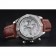 Breitling Chronomat 13 Stainless Steel Case White Dial Brown Leather Bracelet 622239