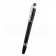 MontBlanc Silver Trimmed Thick Rounded Black Enamel Ballpoint Pen With MB Engraved Cap