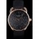 Hermes Classic Croco Leather Strap Black Dial 801405