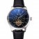 IWC Portofino Tourbillon Black Dial Stainless Steel Case Black Leather Strap