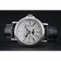 Patek Philippe Perpetual Calendar Retrograde Date White Dial Engraved Silver Case Black Leather Bracelet 1454147