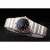 Omega Swiss Constellation Jewelry Rose Gold Case Black Dial  98114