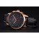 Longines Column Wheel Black Dial Gold Case Black Leather Strap