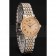 Patek Philippe Calatrava Ladies Gold Dial Yellow Gold Case Two Tone Bracelet 1453826