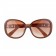 Hermes Oversized Round Frame Brown Sunglasses 308099