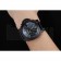 Panerai Luminor Black Ionized Stainless Steel Case Black Dial Black Leather Strap 98162