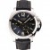 Panerai Luminor Automatic Power Reserve Black Embossed Dial Stainless Steel Case Black Leather Strap