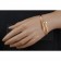 Cartier Replica Twisted Carpenter Nail Shaped Gold Plated Bangle Bracelet