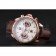 Tag Heuer Carrera Rose Gold Case White Dial Brown Leather Strap 98245